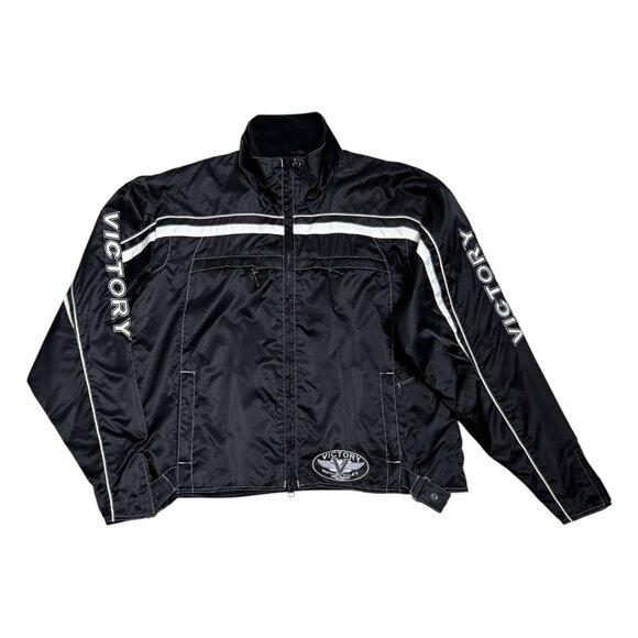 VICTORY MOTORCYCLES Waterproof Windbreaker Rain Biker Jacket Womens 2XL - Picture 1 of 6
